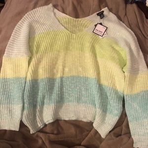 🆕Comfy oversized Rue 21 green sweater - Size S/M